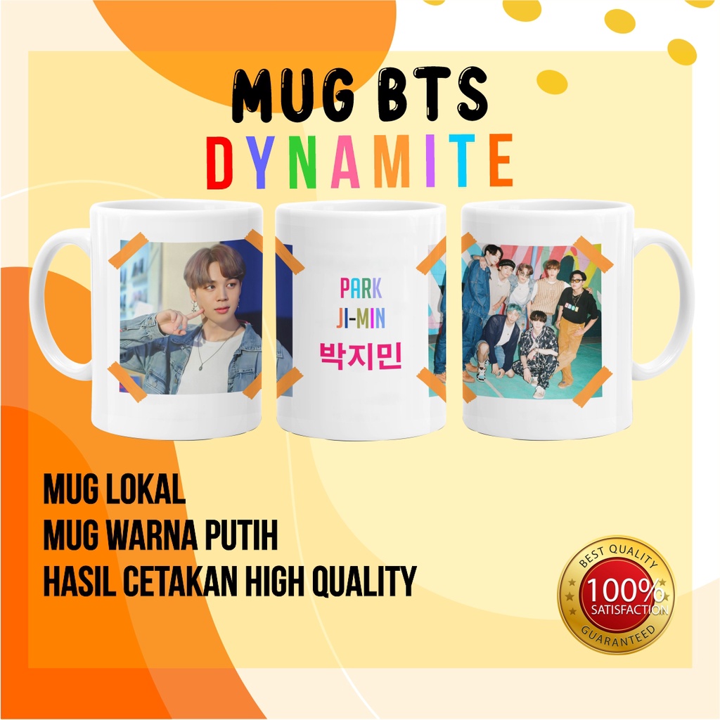 [TAMBAHKAN BUBBLE WRAP] MUG BTS DYNAMITE / GELAS BTS DYNAMITE - MERCHANDISE BTS - MERCHANDISE KPOP /