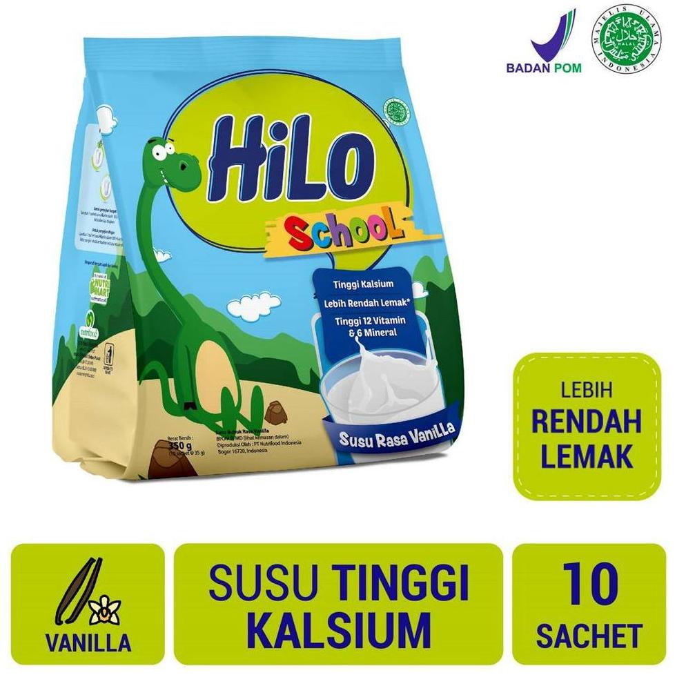 

☛ Hemat 50% HiLo School Susu Vanilla Gusset 350 gram (10 Sachet) - Susu Tinggi Kalsium dmu98