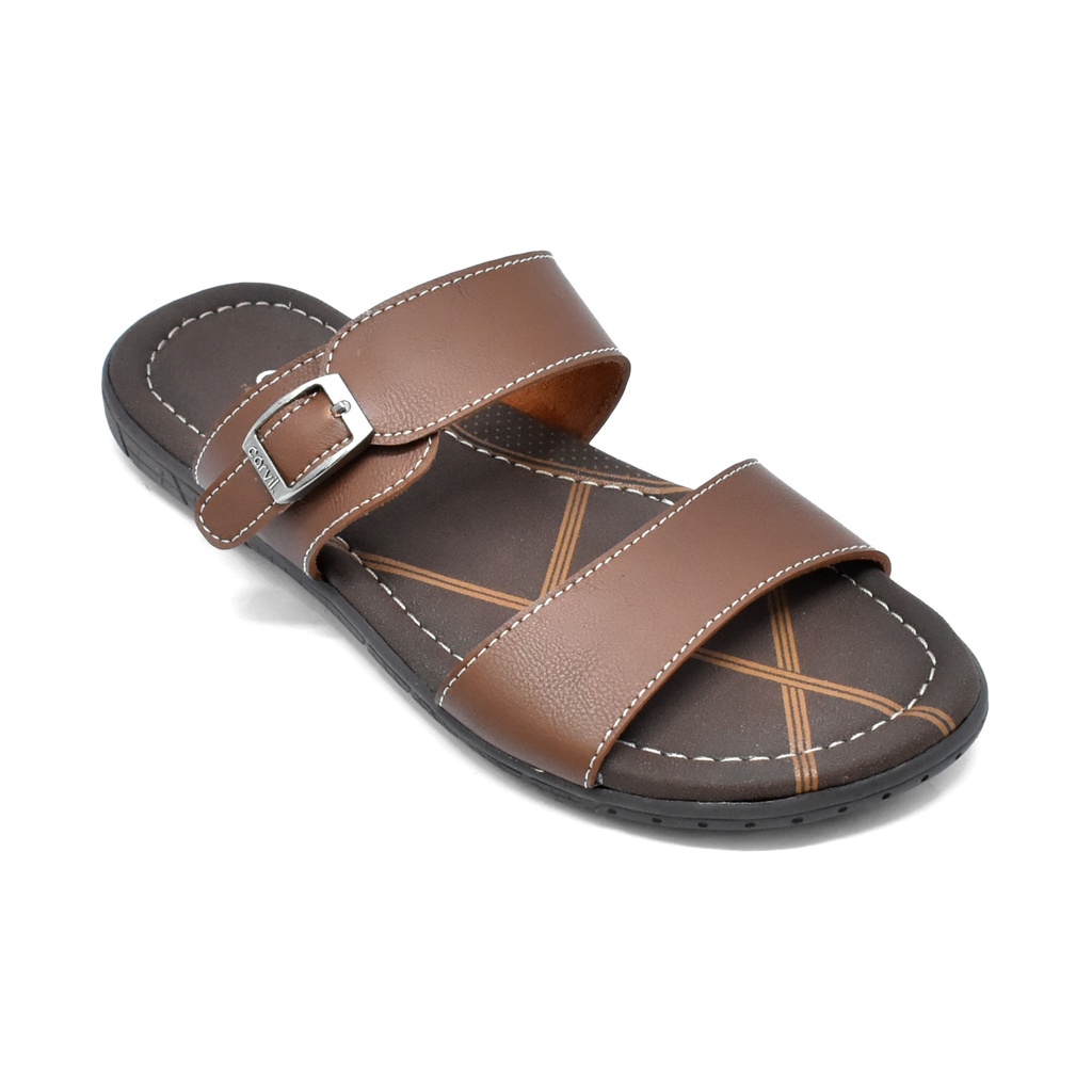 Carvil Metsovo 02 TP Sandal Slide Casual Anak Laki-laki Dark Brown _A29