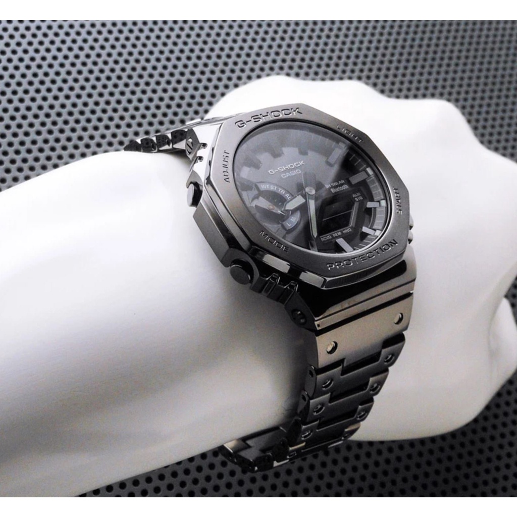 Casio G-Shock Luxury Full Metal GM B2100 GM-B2100BD-1A Series Analog-Digital Men Women Business Watch