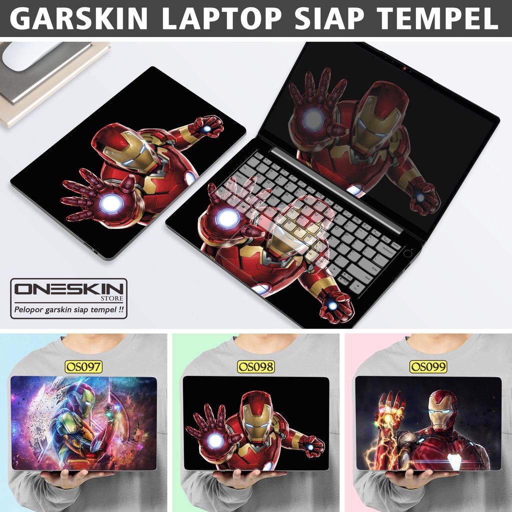 Garskin Sticker Laptop Protector Macbook Full Body Bottom Bezel Palmrest Skin Iron Man