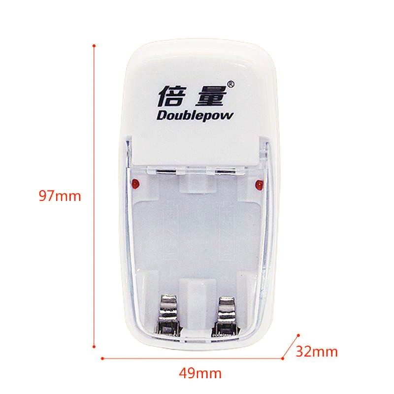 Baterai Charger AAA / AA Doublepow` 2 Slot Battery` Recharger Batre Cas A3 / A2