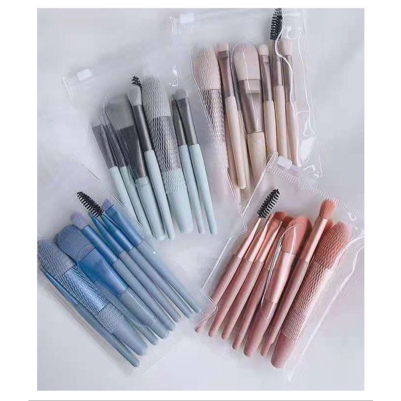 Kuas Set Make Up 8in1 Set Mini MakeUp Brush (Warna Bisa Request)