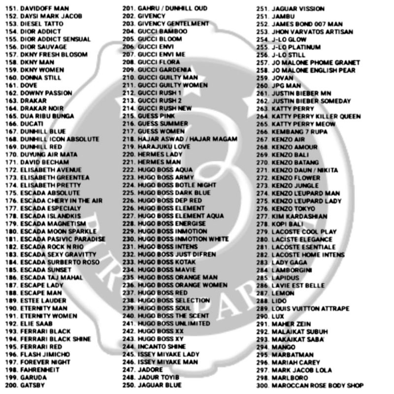 buroq parfum refill SUPER pria wanita isi ulang botol bibit parfum 100ml