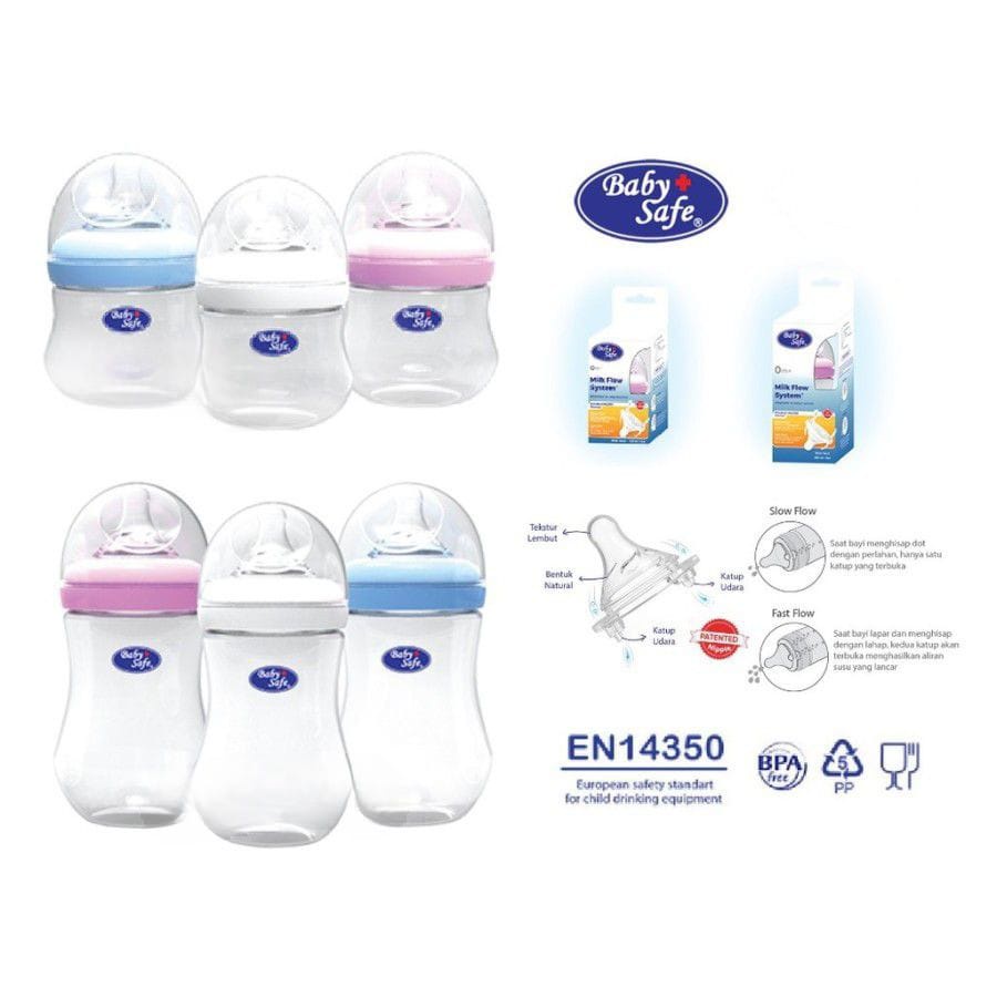 BABY SAFE BOTOL SUSU WIDE NECK WN 125ML 250ML / BOTOL SUSU BAYI