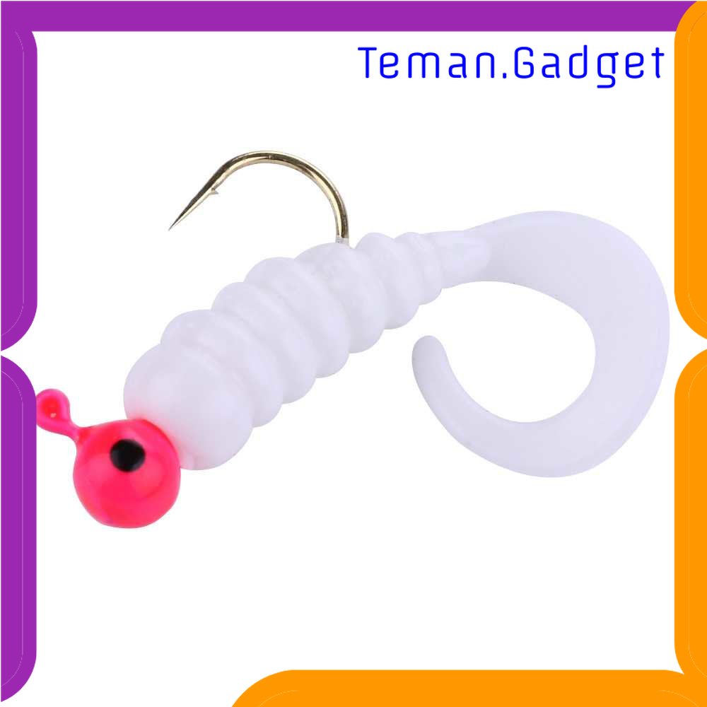 TG - PCN Hengjia Umpan Pancing Sea Bass Soft Bait Head Twirl Worm 1.75G 7PCS