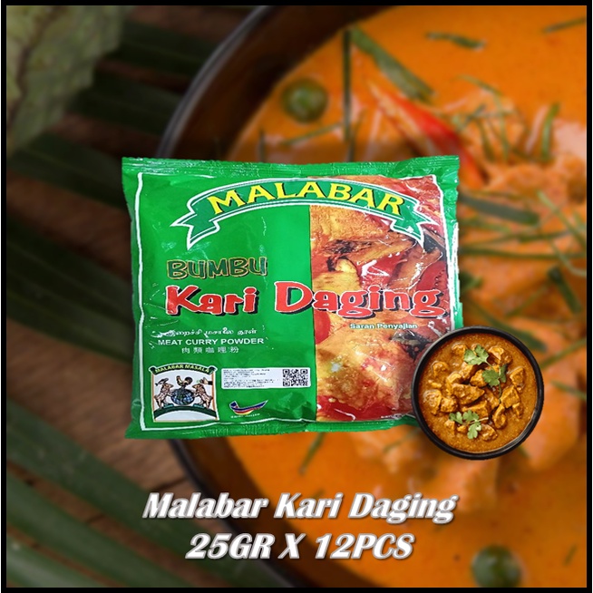 

Malabar Kari Daging 25GR X 12PCS