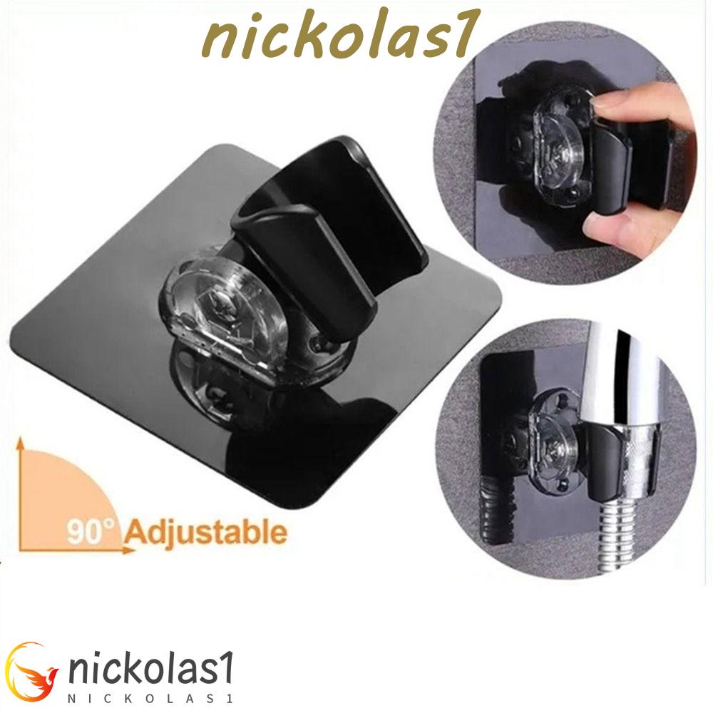 Nickolas1 Shower Head Holder Universal Adjustable Self-adhesive Rumah Kamar Mandi Aksesoris Dinding Bebas Pukulan Showerhead Rak