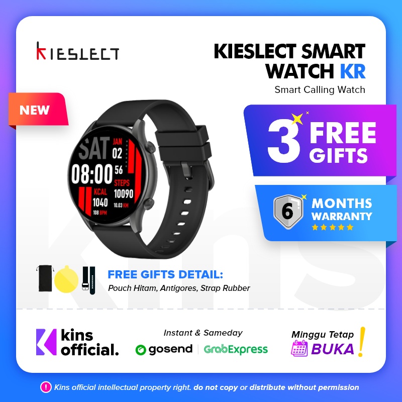 Kieslect Smart Calling Watch KR 1.32&quot; Semi-AMOLED Smartwatch Garansi