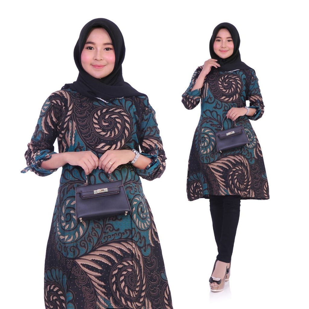 Maura Couple - Sania Ruffle Batik Couple Ori Ndoro Jowi Garansi Termurah Shopee Kemeja Pria Lengan Panjang Gamis Batik Jumbo