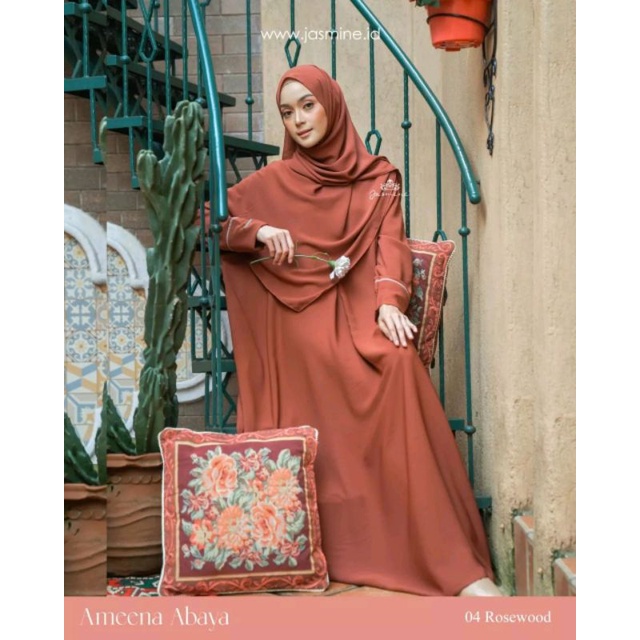 AMEENA ABAYA | ABAYA JASMINE | ABAYA HITAM