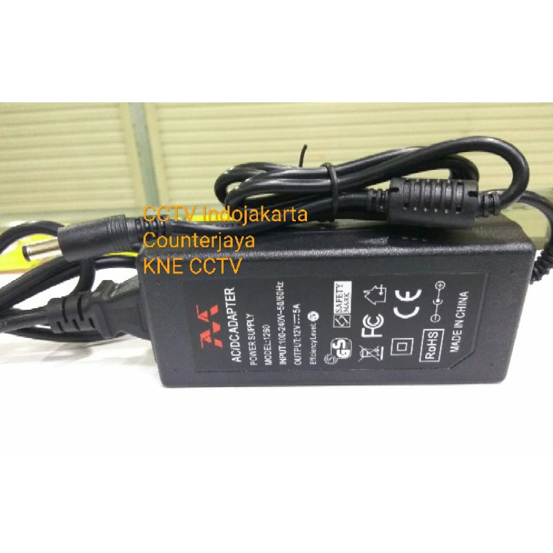 Adaptor CCTV 12v 5A untuk DVR