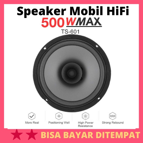 Speaker Mobil HiFi 6.5 Inch 500W 1 PCS / Speaker Spiker Subwoofer Pintu Mobil Aktif Agya Avanza Cant