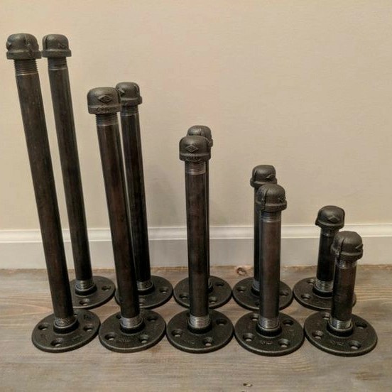 Rak Bracket Rak Pipa Besi Industrial - Industrial Pipe Shelf Bracket