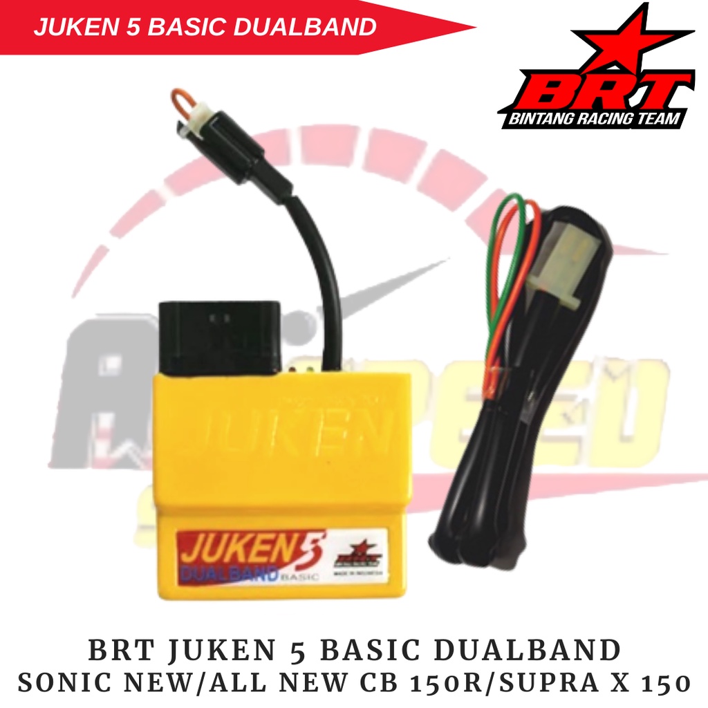 BRT ECU CDI Juken 5 Basic Dualband Sonic New All New CB150R Supra X 150 / BRT ECU JUKEN 5 Basic Dual