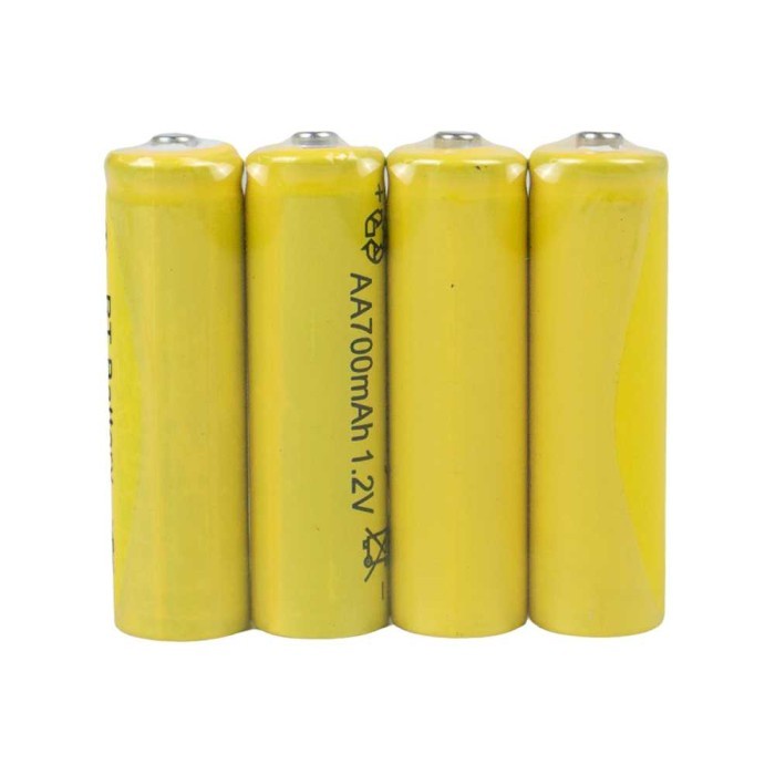 Batu Baterai AA Rechargeable NiCD 700mAh 4 PCS - Kuning