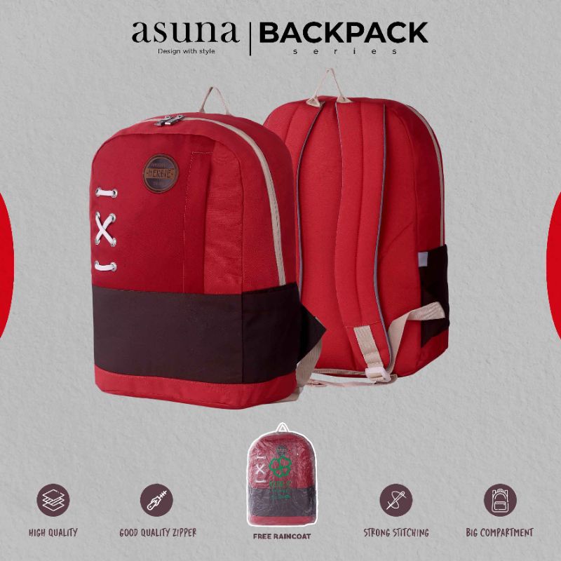 HERBIE Tas Backpack Wanita Terbaru | Tas Sekolah Casual | Tas Ransel Gendong