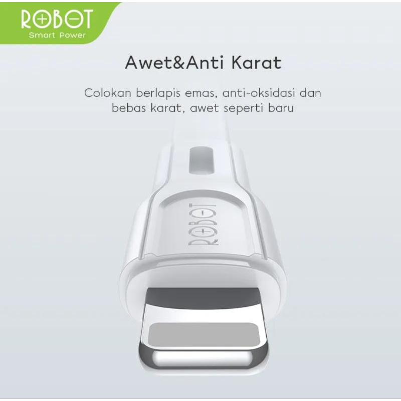 KABEL DATA FOR IPHONE FAST CHARGING 2A 100CM ROBOT RDL100S