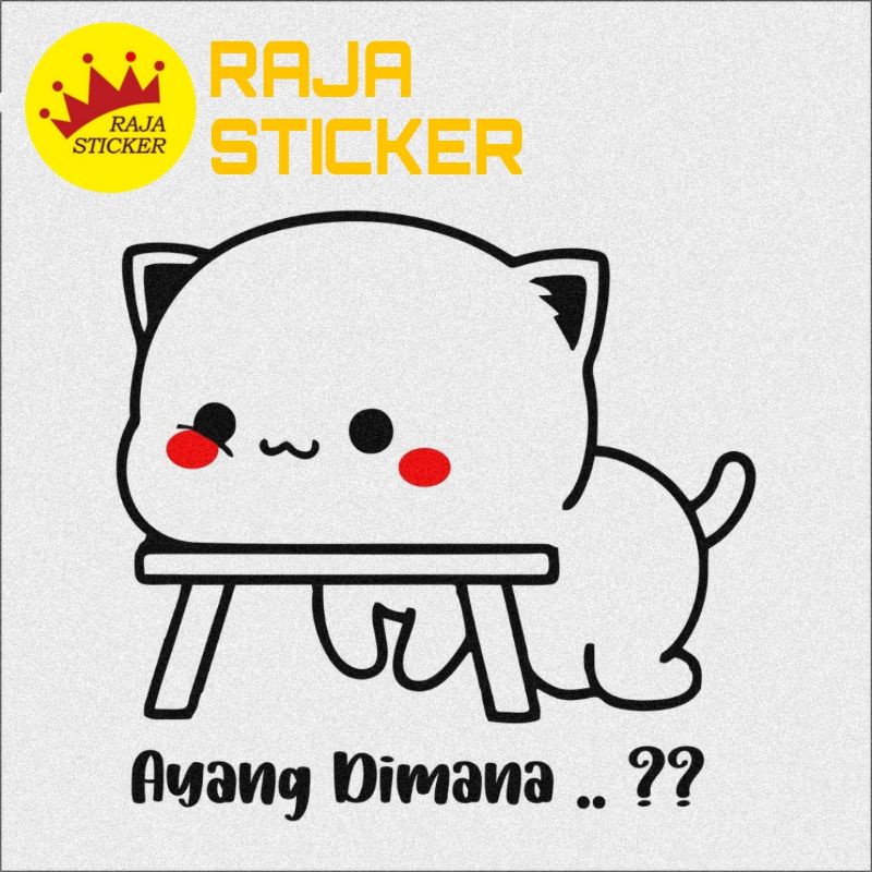 sticker cutting stiker helm mochi