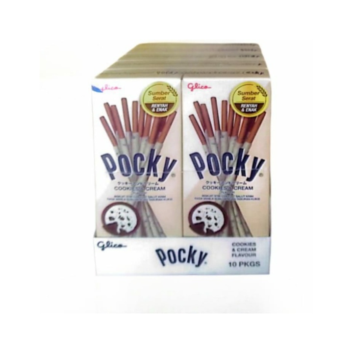 

stik biskuit Pocky Mini rasa Cookies n Cream (1 pack 10 pcs) cemilan murah dan enak