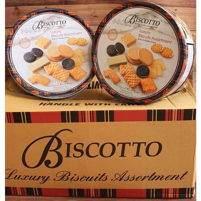 

Biscotto Luxury Biscuits assortment - hampers parcel lebaran - aneka biskuit idul fitri