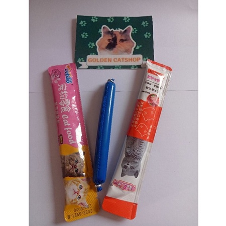 LIEBAO &amp; SNACK KUCING PAKET 3IN1