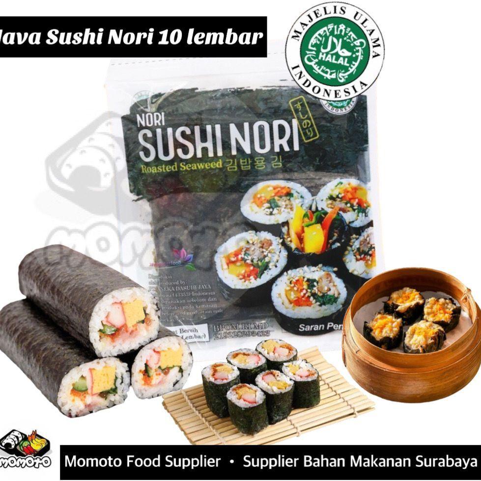 

Promo 4.4 Sushi Nori Java Super food Sheet Gold 10 Lembar | Sushi Roasted Rumput Laut Halal MUI