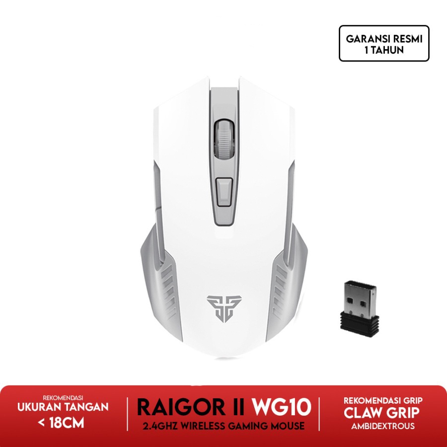 Mouse Fantech RAIGOR II WG10 Mouse Wireless Gaming - Putih White