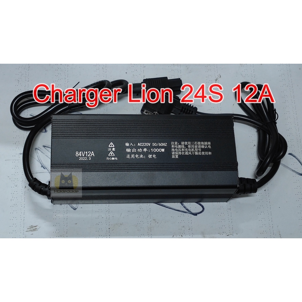 Charger Baterai Lithium Ion 12A IP67 motor listrik