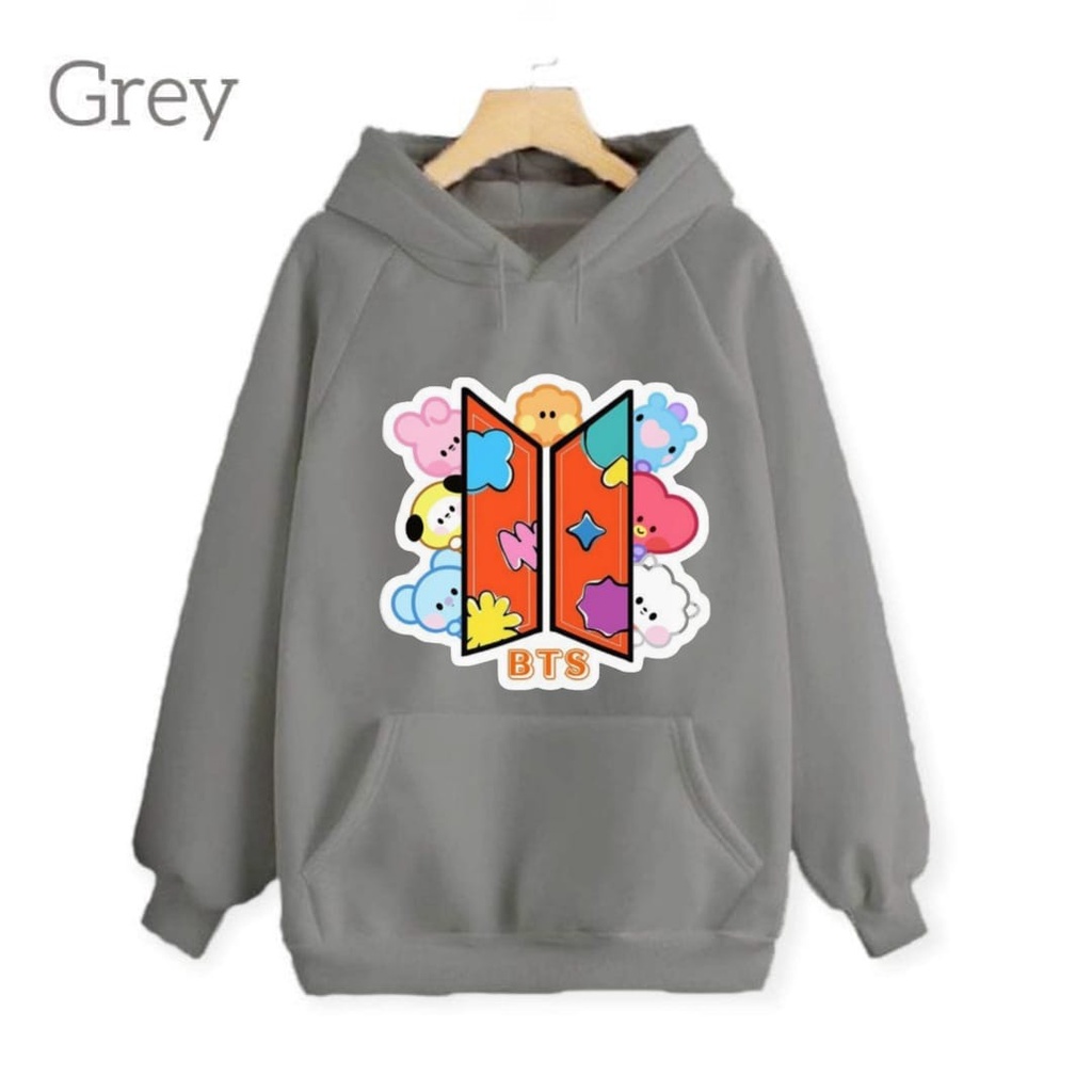 Hzl_outfit Sweater Hoodie Anak Anak BT Staecy Umur (4-15Tahun)
