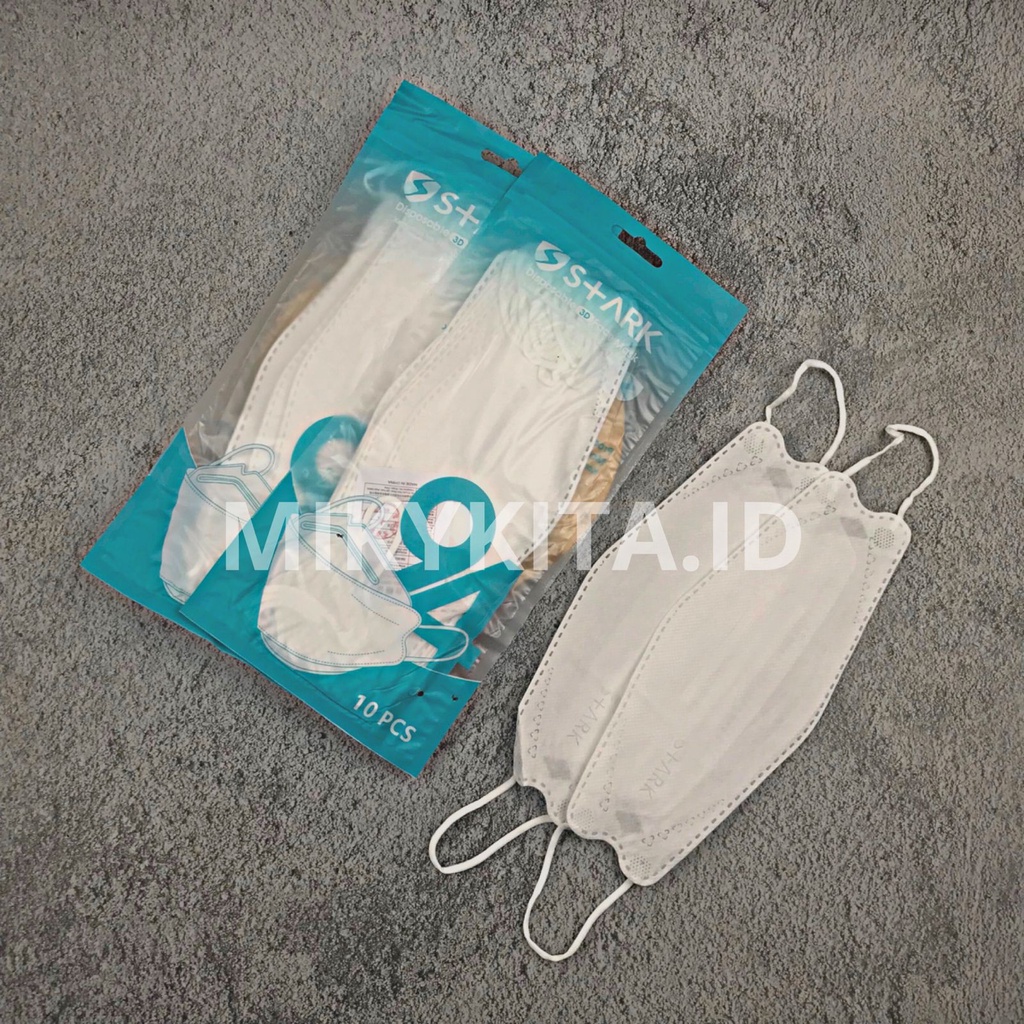 Masker KF94 4ply Warna Hitam Putih Abu Murah Isi 10 Pcs
