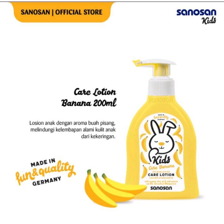 Sanosan Kids LOTION Banana 200ml