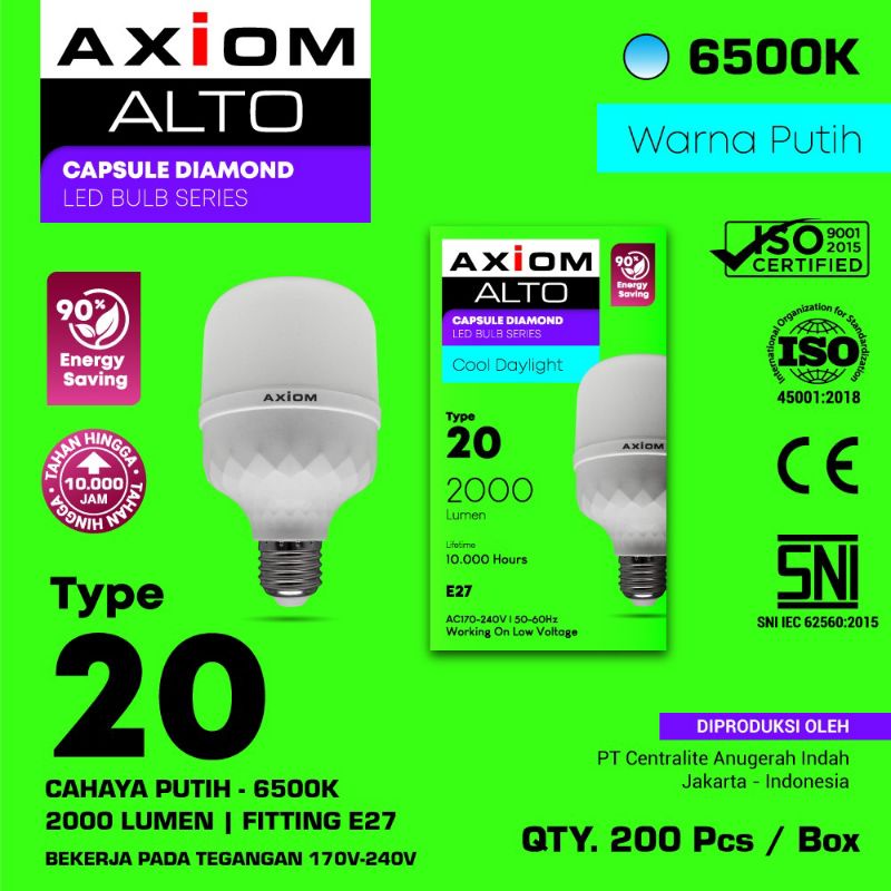 LAMPU LED AXIOM ALTO 5/10/15/20 WATT