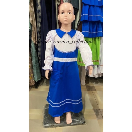 seragam muslim Tk biru putih murah