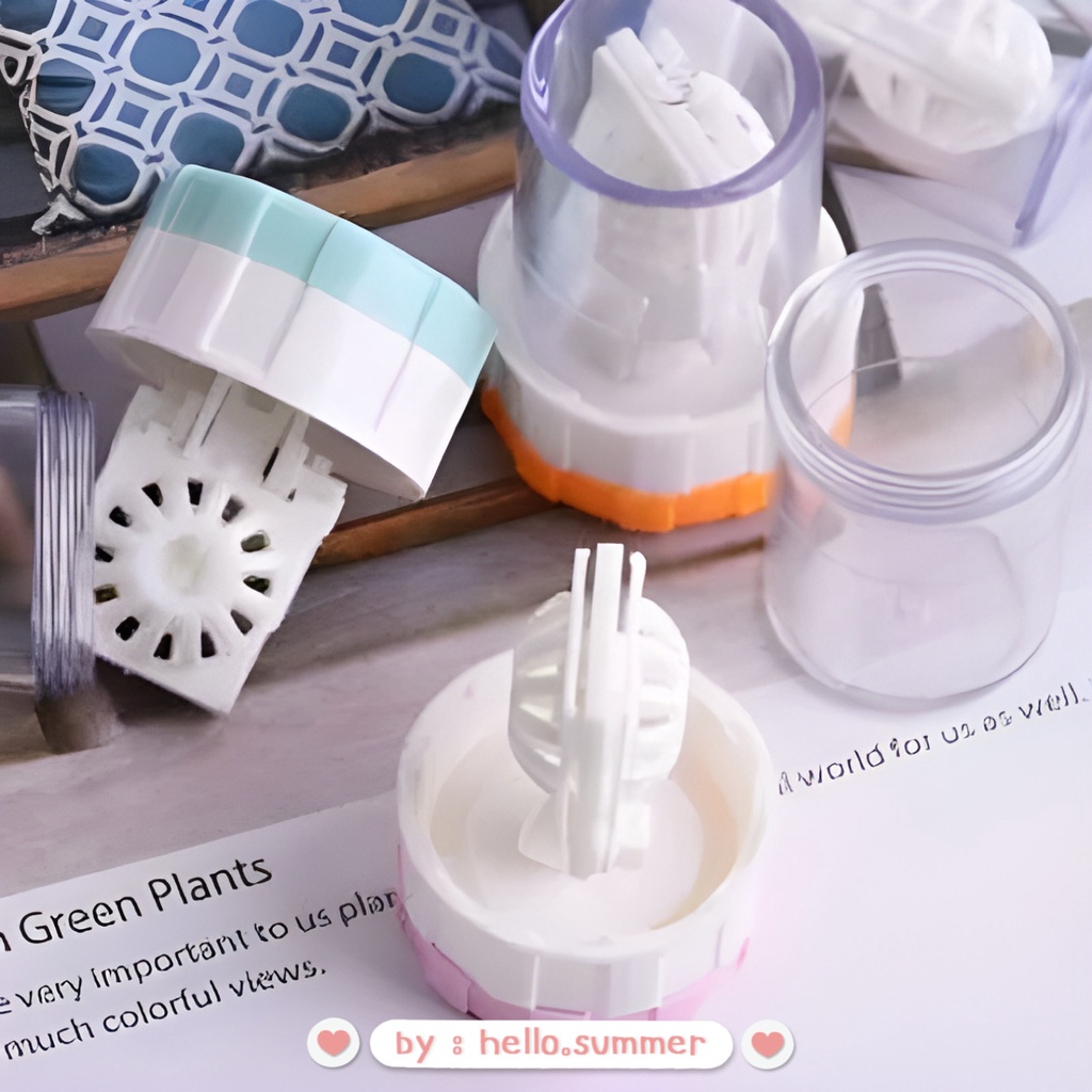 SOFTLENS CLEANER Flaminggo Pink Manual Streamer Tempat Wadah Mesin Pencuci Softlens