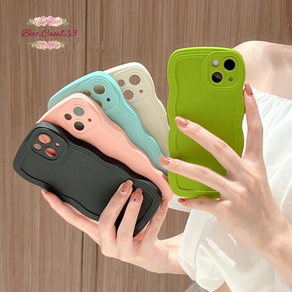 CASE SOFTCASE SILIKON GELOMBANG WAVY PROCAMERA MACARON VIVO Y02 BC7042