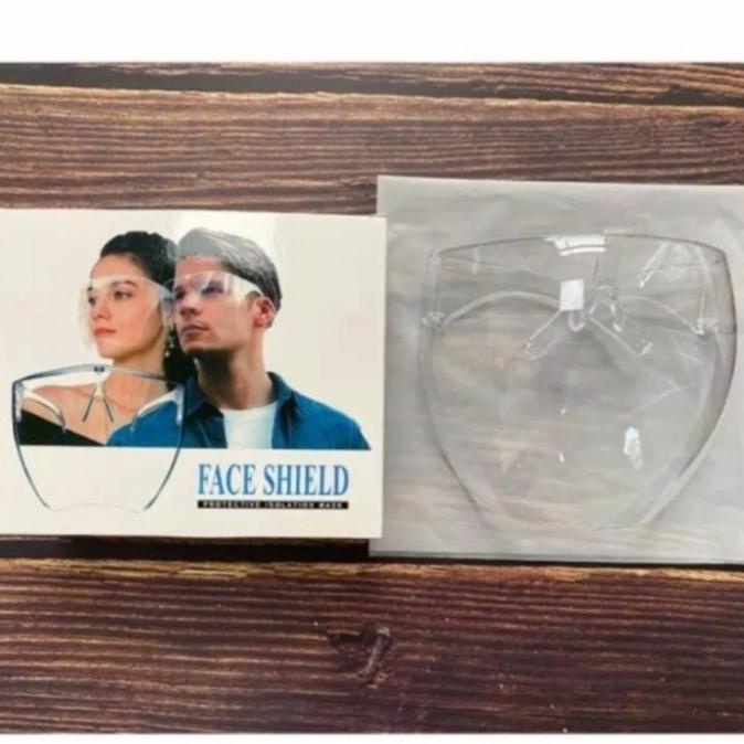 Face Shield Akrilik / Acrylic Clear Glass Full Face Shield Kacamata bagus-murah99 dijamin