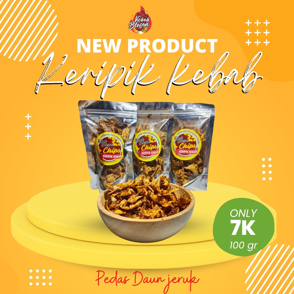 Jual Kebab Chips Keripik Kulit Kebab Pedas Dan Jeruk Shopee Indonesia