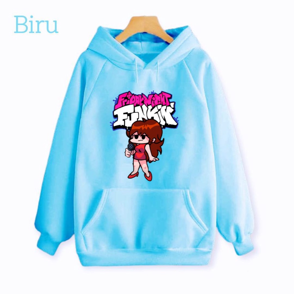 Hzl_outfit Hoodie Sweater FNF Girl Friend Anak Perempuan (S.M.L.XL)