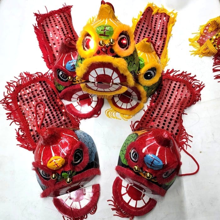 Gantungan Barongsai Lampu Mata Kedip Hiasan Mainan Barongsai ornamen