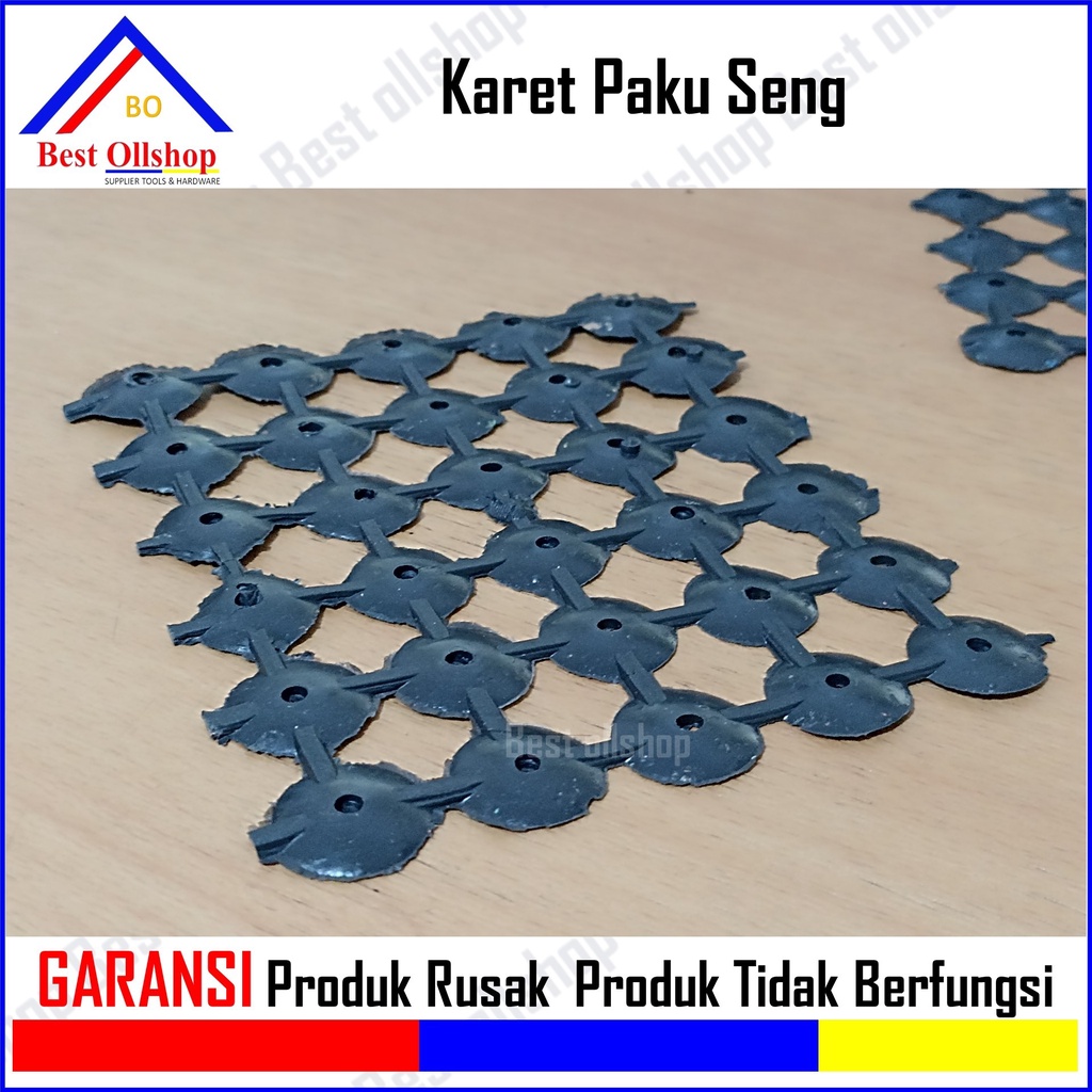 Karet Paku Payung Skrup Asbes Seng Hitam / Karet Tatakan Paku Seng Asbes 10 Pack 300 pcs Termurah