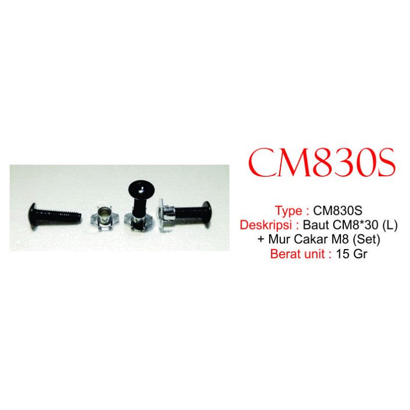 baut hitam CM8305S baud L mur cakar skrup box speaker baud ampifier plus harga tertera per set