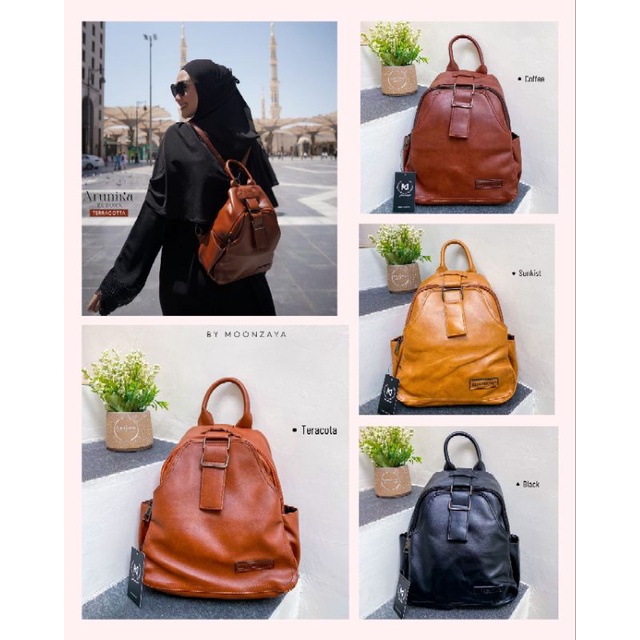Ready Stok❤️ Tas Ransel Wanita Fashionable Arunika Reborn ORI by Moonzaya