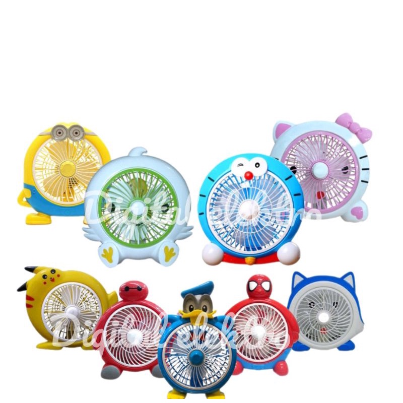 KIPAS ANGIN KARAKTER HELLO KITTY DORAEMON IRONMAN SPIDERMAN KIPAS ANGIN OKAYAMA