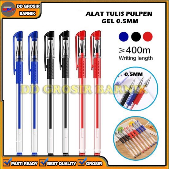 [DGB] PULPEN PENA BOLPEN BOLPOINT BALLPOINT GEL JELLY 0.5MM 0.5 MM MERAH BIRU HITAM ATK SERBAGUNA MULTIFUNGSI