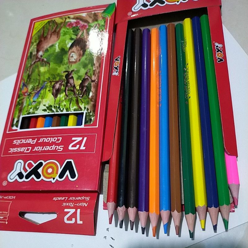 Pensil warna 12 panjang