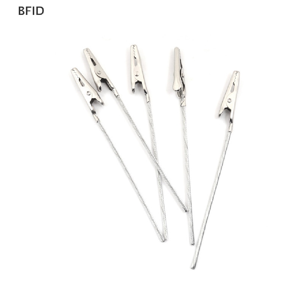 [BFID] 10pcs Klip Buaya Logam Test Elektrik Non-Isolasi Panjang 10cm [ID]