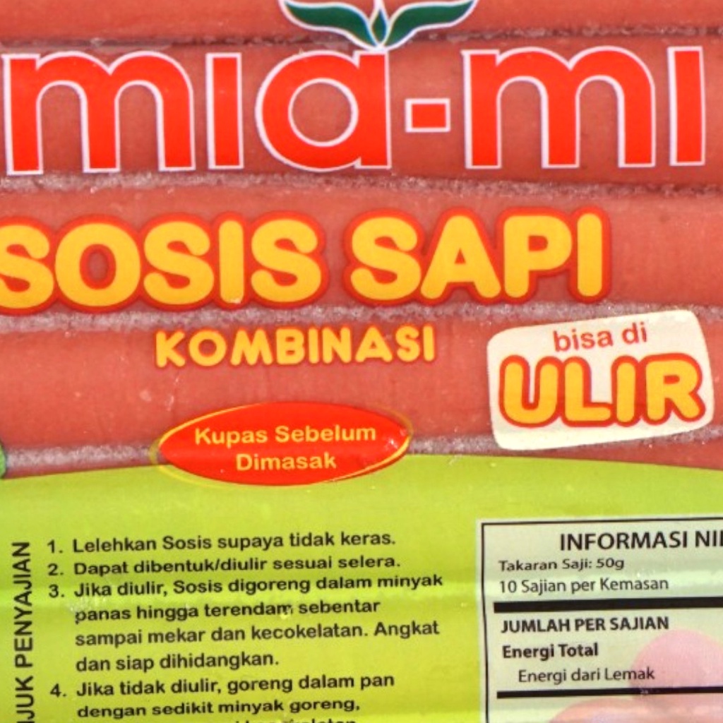 Umiami Sosis Sapi isi 16 Batang - 500 Gr - Beef Sausage