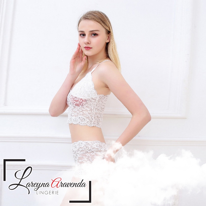 Lareyna Aravenda Set Bra + Celana Dalam Model Full Lace LG141