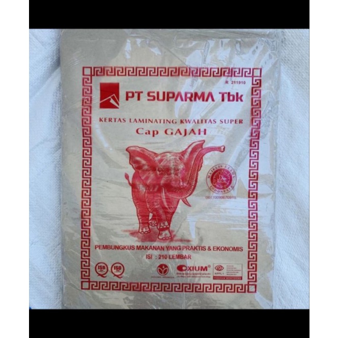 

Kertas Nasi Gajah Merah - Bungkus Kemasan Makanan